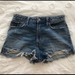 High rise Abercrombie denim shorts